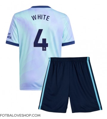 Arsenal Ben White #4 Dětské Alternativní Dres 2024-25 Krátký Rukáv (+ trenýrky)